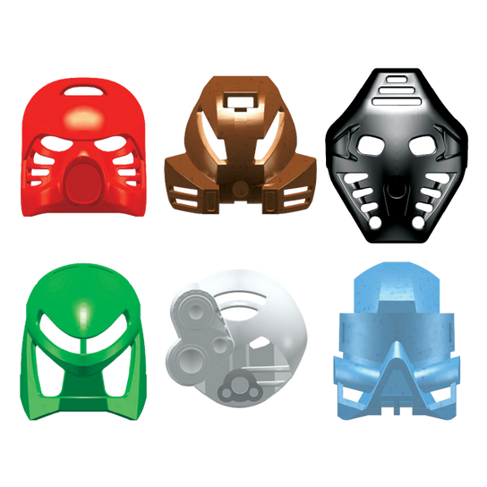 Bionicle Complete Set of Noble Kanohi Masks - Medium deals Blue